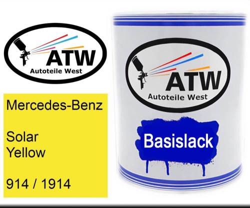 Mercedes-Benz, Solar Yellow, 914 / 1914: 1L Lackdose, von ATW Autoteile West.